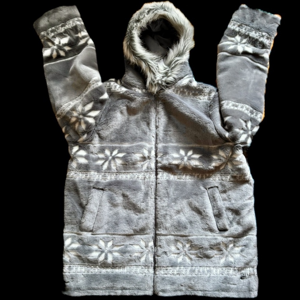 Fuzzy Soft Plus Size Women’s Warm Faux Fur Coat Sz 2X